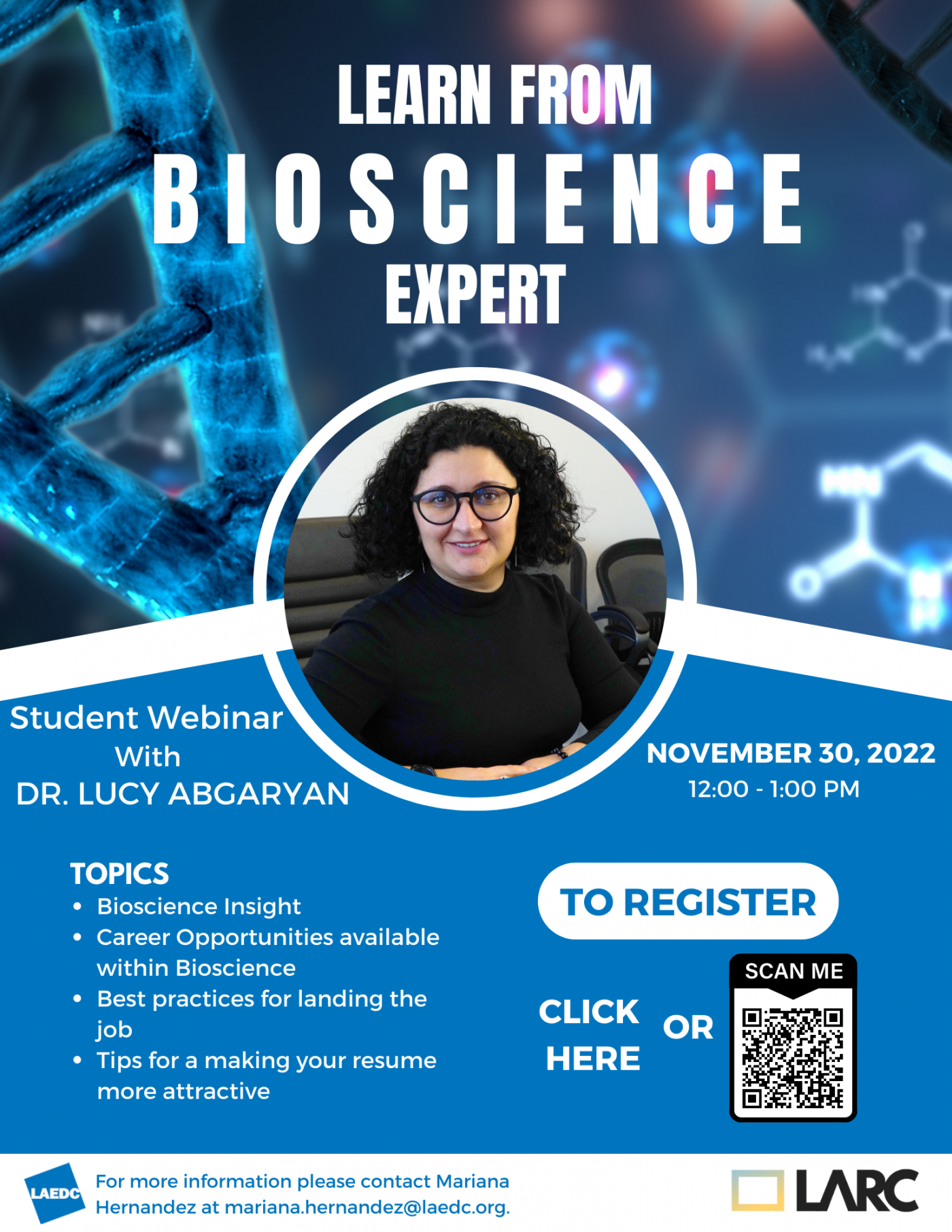 LA 19, Student Webinar - Bioscience Careers - Los Angeles Regional ...