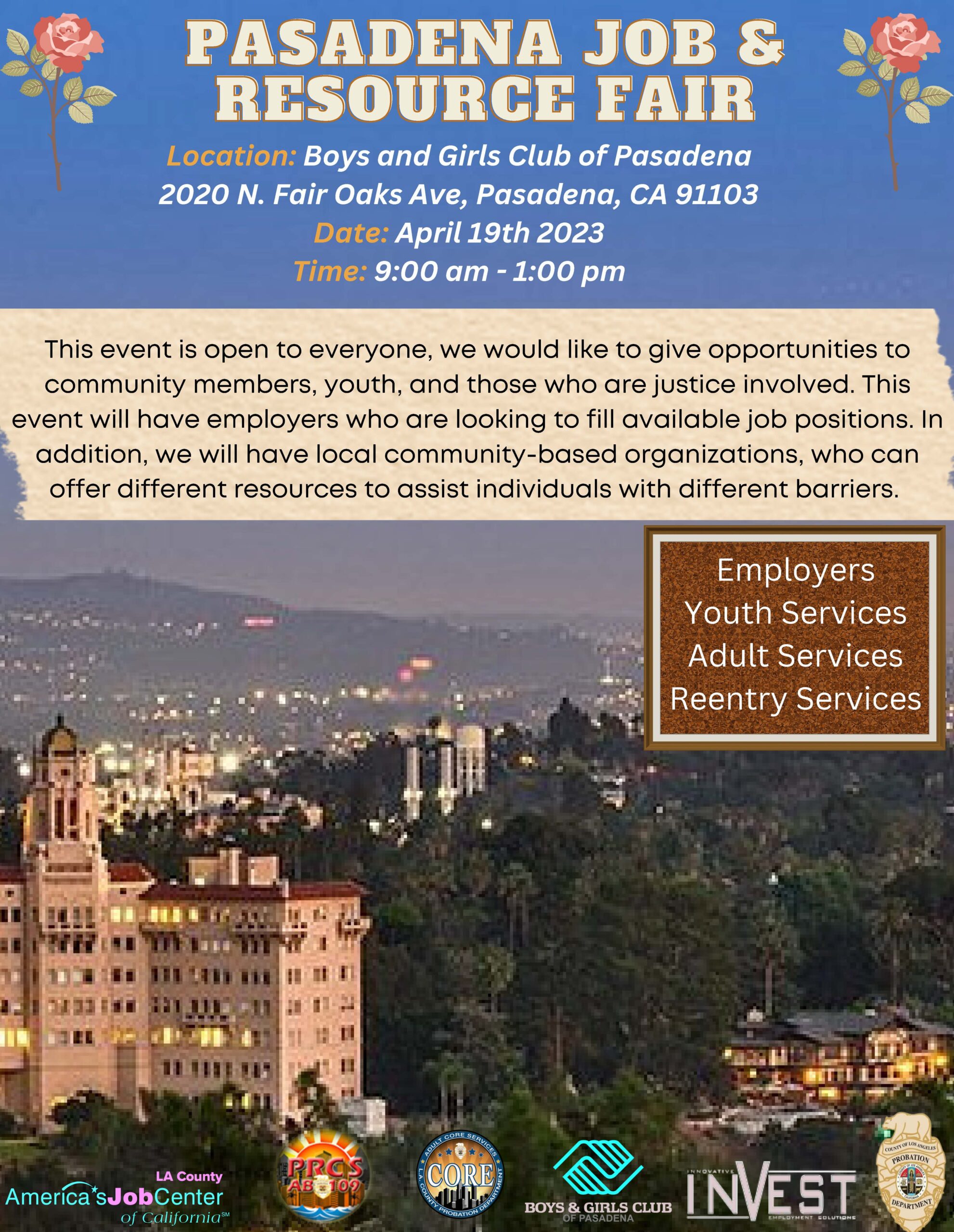 Pasadena Job & Resource Fair Los Angeles Regional Consortium (LARC)