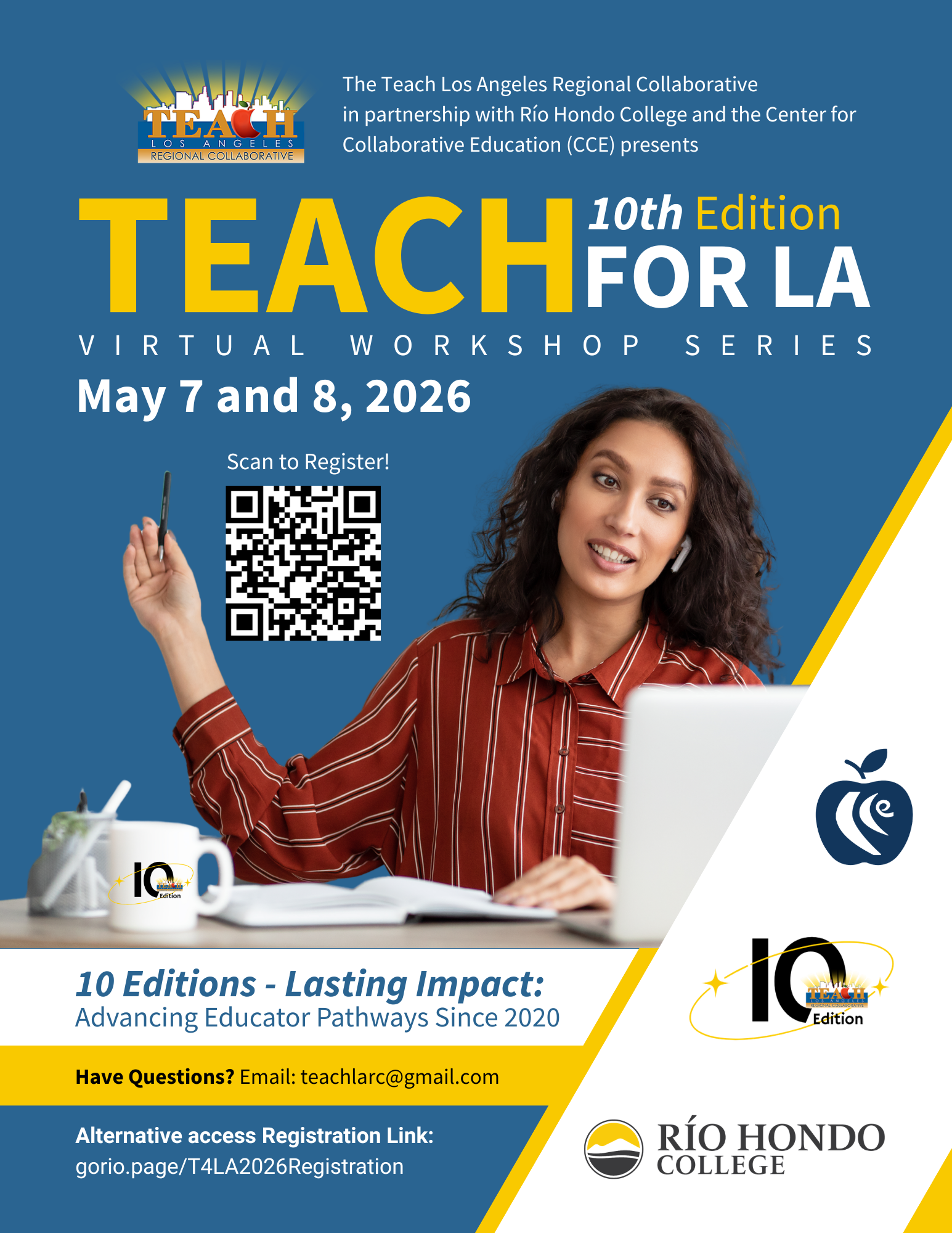 Teach for LA 2026 – 10th Edition – Virtual Workshop Series